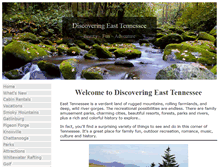 Tablet Screenshot of discovering-east-tennessee.com